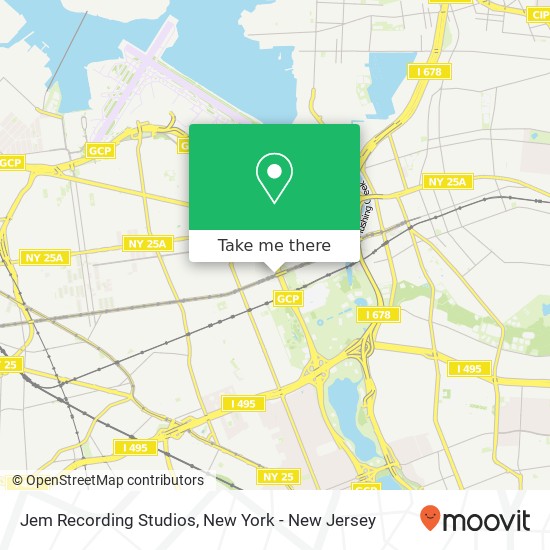 Jem Recording Studios map