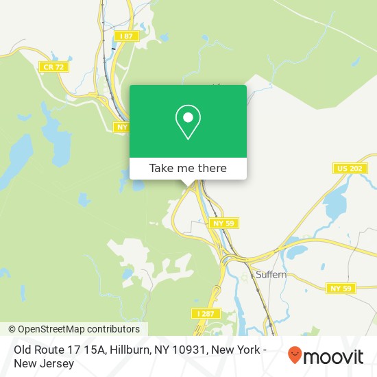 Mapa de Old Route 17 15A, Hillburn, NY 10931