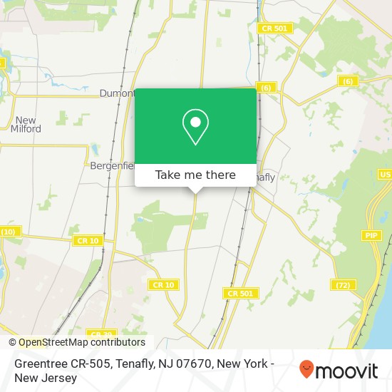 Greentree CR-505, Tenafly, NJ 07670 map