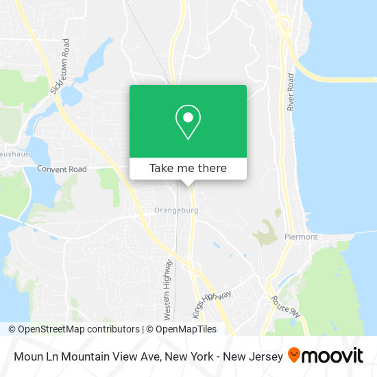 Moun Ln Mountain View Ave map