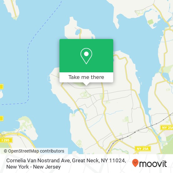 Cornelia Van Nostrand Ave, Great Neck, NY 11024 map