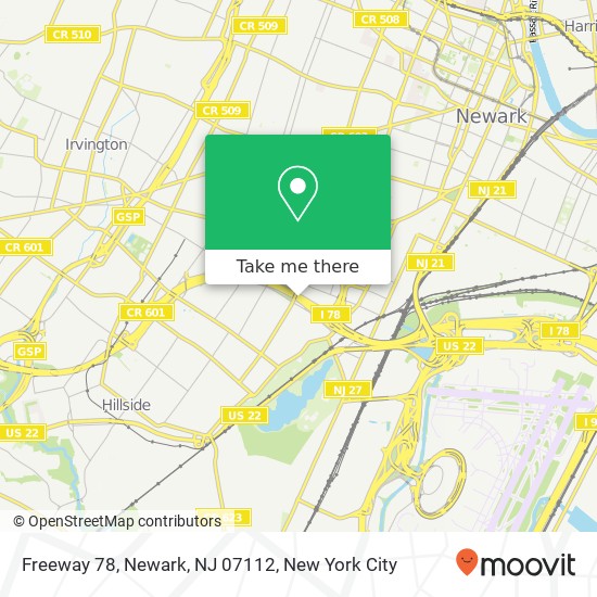 Freeway 78, Newark, NJ 07112 map