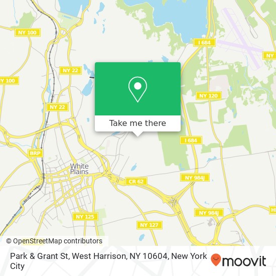 Mapa de Park & Grant St, West Harrison, NY 10604