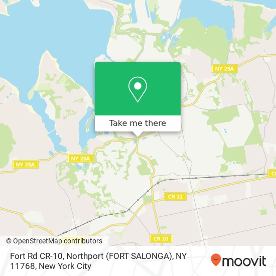 Mapa de Fort Rd CR-10, Northport (FORT SALONGA), NY 11768