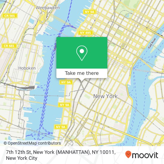 7th 12th St, New York (MANHATTAN), NY 10011 map