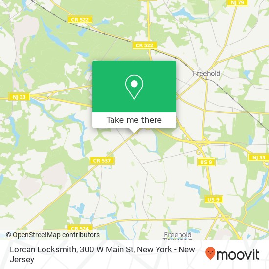 Lorcan Locksmith, 300 W Main St map