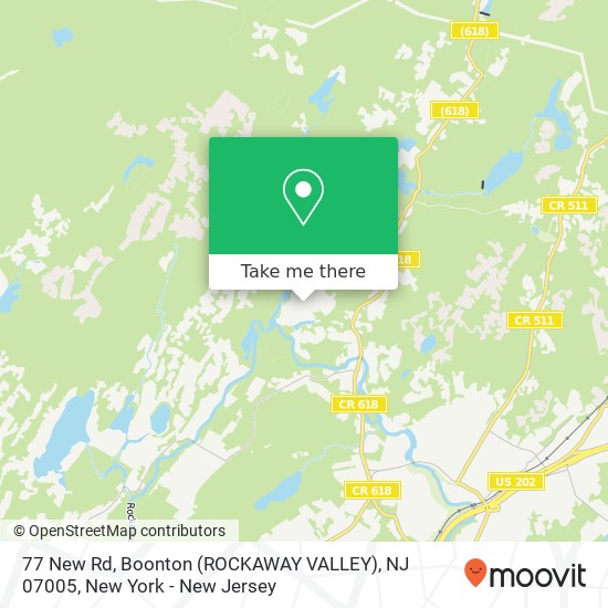 77 New Rd, Boonton (ROCKAWAY VALLEY), NJ 07005 map