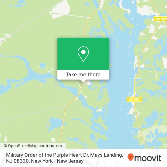 Mapa de Military Order of the Purple Heart Dr, Mays Landing, NJ 08330