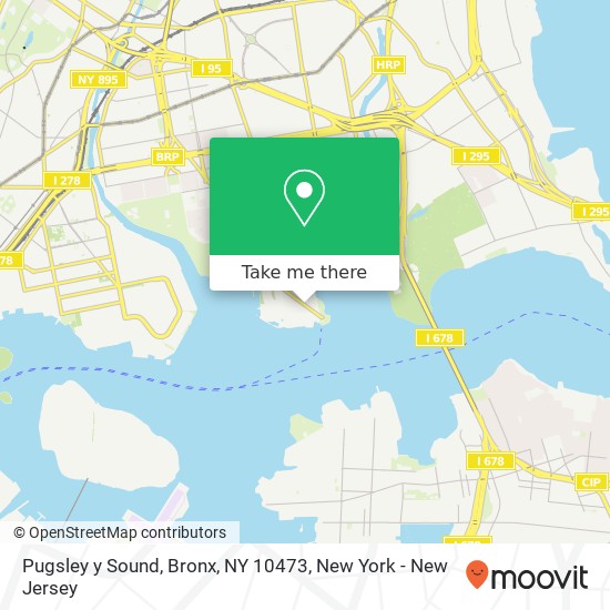 Mapa de Pugsley y Sound, Bronx, NY 10473