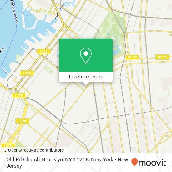 Old Rd Church, Brooklyn, NY 11218 map