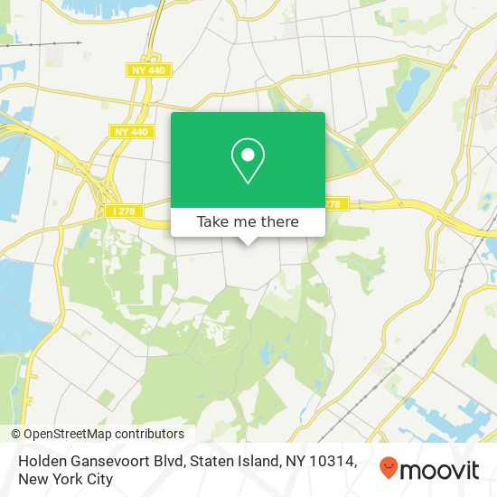 Mapa de Holden Gansevoort Blvd, Staten Island, NY 10314