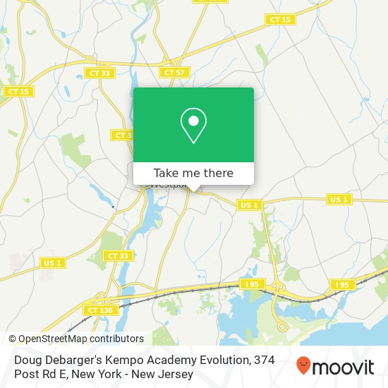 Mapa de Doug Debarger's Kempo Academy Evolution, 374 Post Rd E