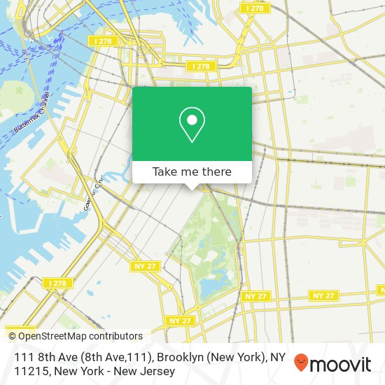 111 8th Ave (8th Ave,111), Brooklyn (New York), NY 11215 map