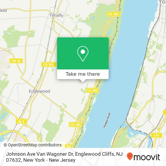 Mapa de Johnson Ave Van Wagoner Dr, Englewood Cliffs, NJ 07632