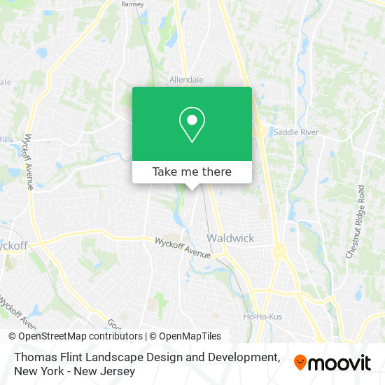 Thomas Flint Landscape Design and Development map