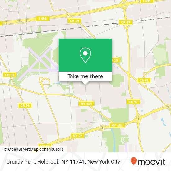 Mapa de Grundy Park, Holbrook, NY 11741