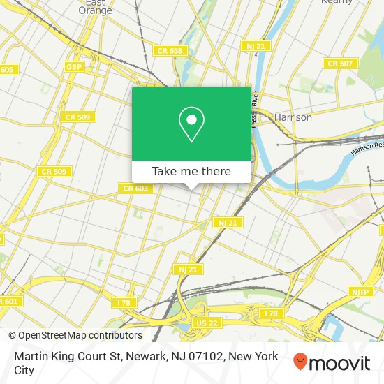 Martin King Court St, Newark, NJ 07102 map