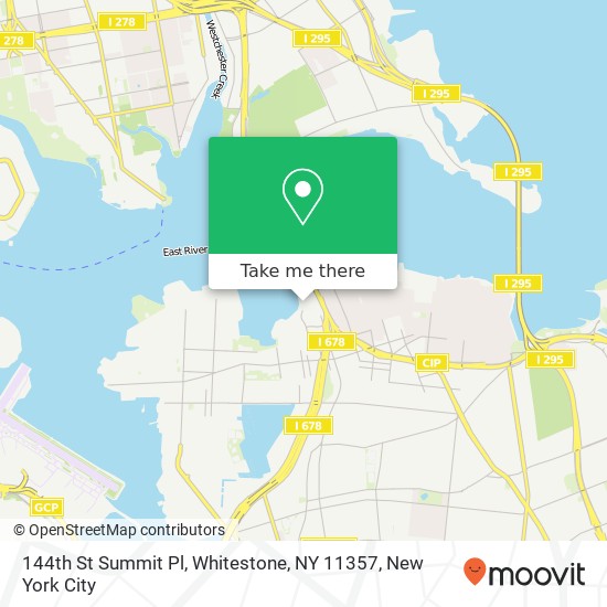 Mapa de 144th St Summit Pl, Whitestone, NY 11357