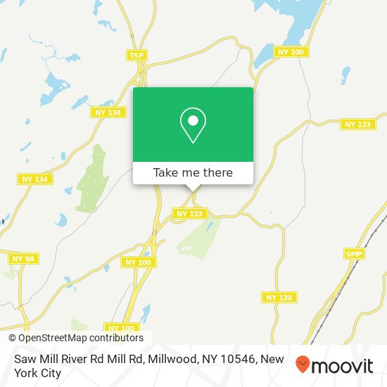 Saw Mill River Rd Mill Rd, Millwood, NY 10546 map