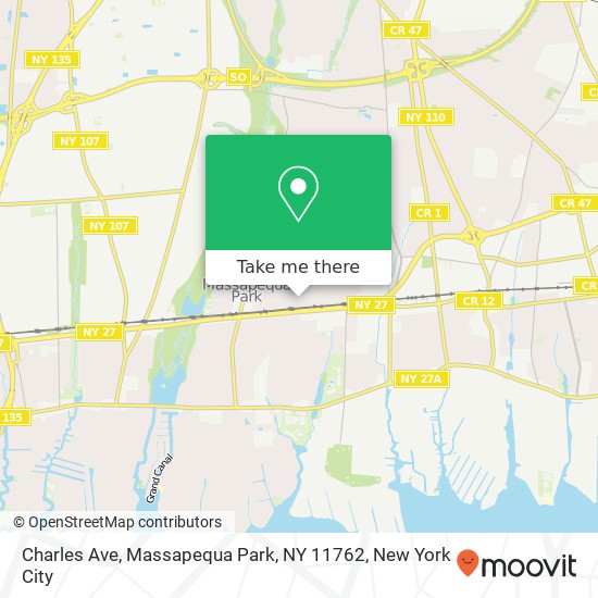 Charles Ave, Massapequa Park, NY 11762 map