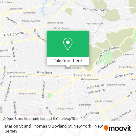 Mapa de Marion St and Thomas S Boyland St