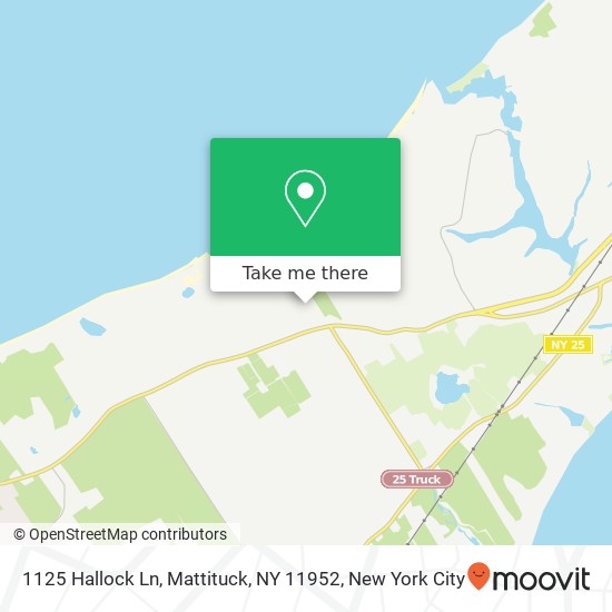 Mapa de 1125 Hallock Ln, Mattituck, NY 11952