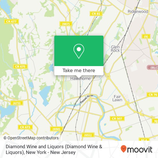 Mapa de Diamond Wine and Liquors