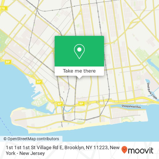 1st 1st 1st St Village Rd E, Brooklyn, NY 11223 map