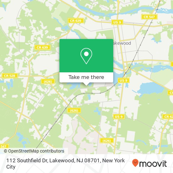 112 Southfield Dr, Lakewood, NJ 08701 map