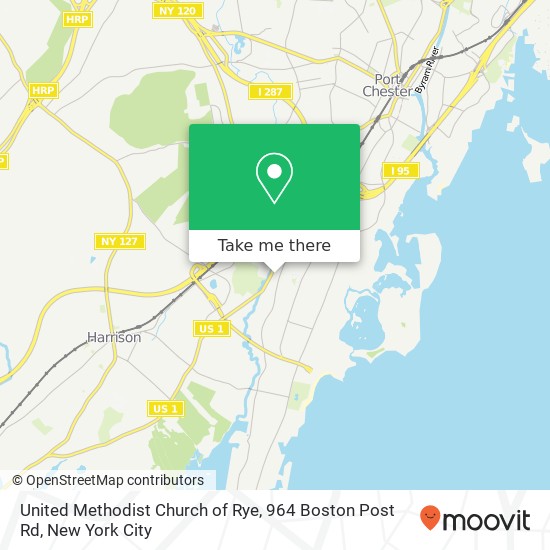 United Methodist Church of Rye, 964 Boston Post Rd map