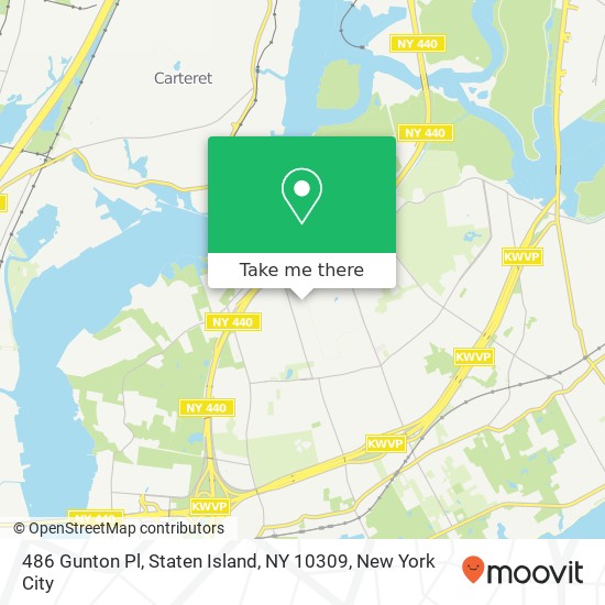 486 Gunton Pl, Staten Island, NY 10309 map