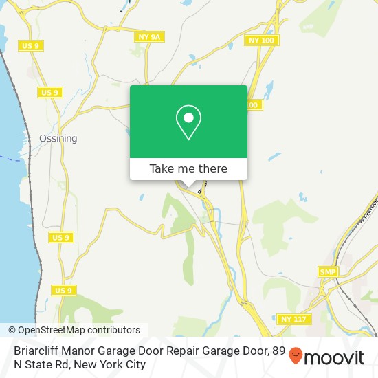 Briarcliff Manor Garage Door Repair Garage Door, 89 N State Rd map