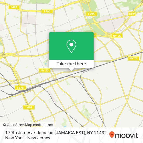 Mapa de 179th Jam Ave, Jamaica (JAMAICA EST), NY 11432