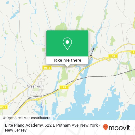 Mapa de Elite Piano Academy, 522 E Putnam Ave