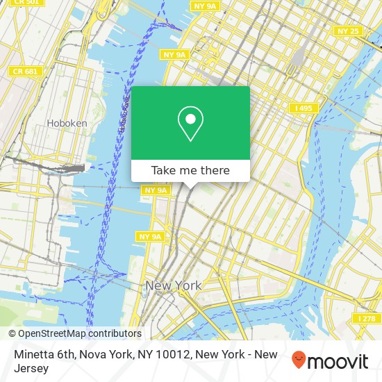 Minetta 6th, Nova York, NY 10012 map