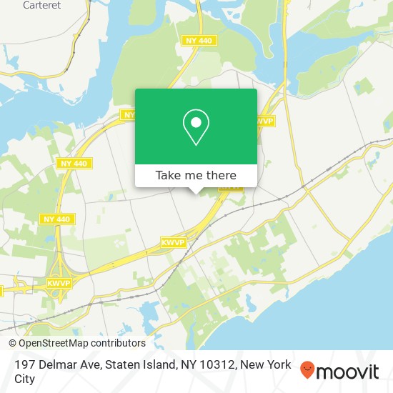 197 Delmar Ave, Staten Island, NY 10312 map