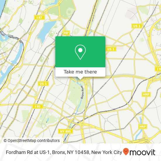 Fordham Rd at US-1, Bronx, NY 10458 map