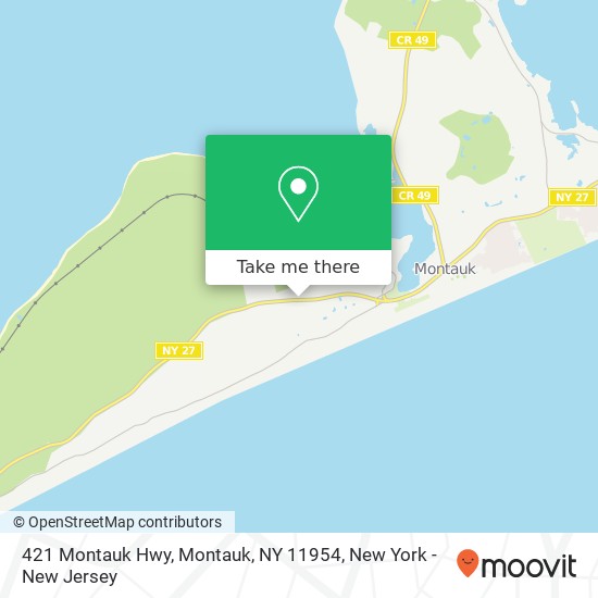 421 Montauk Hwy, Montauk, NY 11954 map