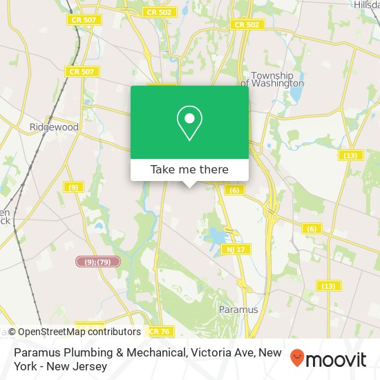 Paramus Plumbing & Mechanical, Victoria Ave map