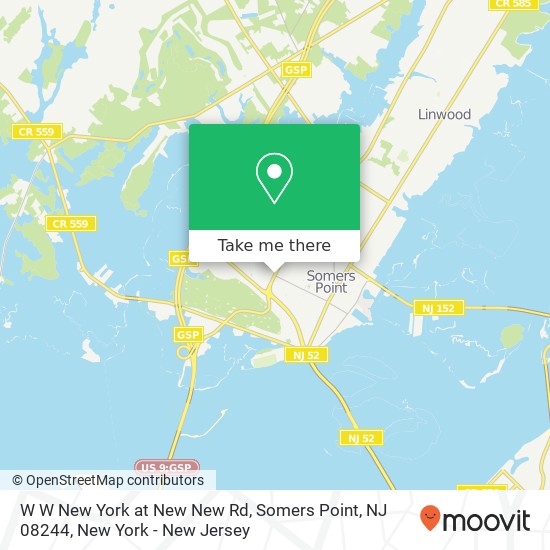 W W New York at New New Rd, Somers Point, NJ 08244 map