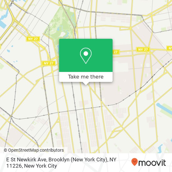 E St Newkirk Ave, Brooklyn (New York City), NY 11226 map