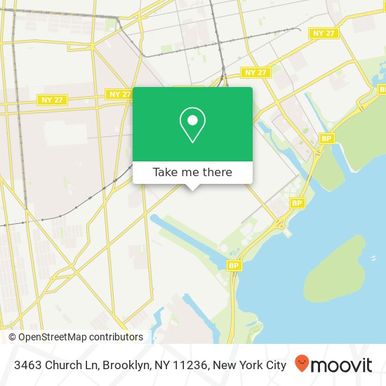 3463 Church Ln, Brooklyn, NY 11236 map