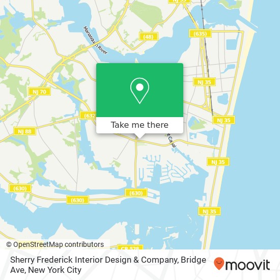 Sherry Frederick Interior Design & Company, Bridge Ave map