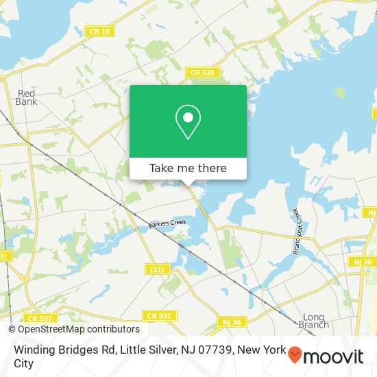 Winding Bridges Rd, Little Silver, NJ 07739 map