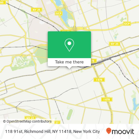 118 91st, Richmond Hill, NY 11418 map