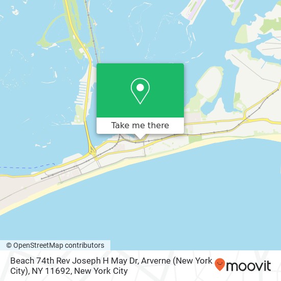 Mapa de Beach 74th Rev Joseph H May Dr, Arverne (New York City), NY 11692