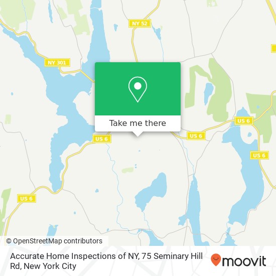 Accurate Home Inspections of NY, 75 Seminary Hill Rd map