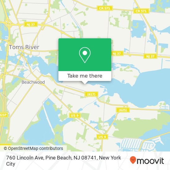 760 Lincoln Ave, Pine Beach, NJ 08741 map