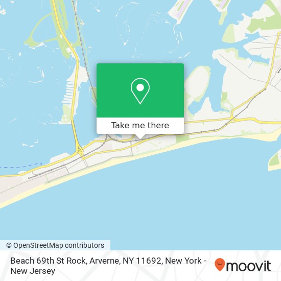 Mapa de Beach 69th St Rock, Arverne, NY 11692