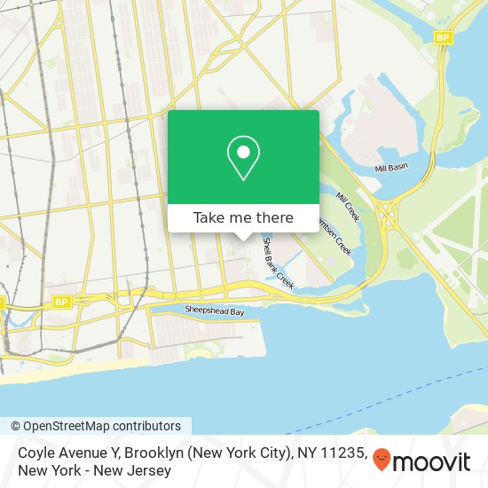 Coyle Avenue Y, Brooklyn (New York City), NY 11235 map